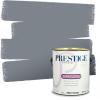imagePRESTIGE Paints Exterior Paint and Primer In One 1Gallon Flat Comparable Match of Sherwin Williams Bohemian BlackSW6256PCM