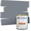 imagePRESTIGE Paints Exterior Paint and Primer In One 1Gallon Flat Comparable Match of Sherwin Williams Bohemian BlackSW6256PCM