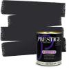 imagePRESTIGE Paints Exterior Paint and Primer In One 1Gallon Flat Comparable Match of Sherwin Williams Bohemian BlackSW6258PCM