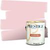imagePRESTIGE Paints Exterior Paint and Primer In One 1Gallon Flat Comparable Match of Valspar Tulip PinkDelicate Pink Rose