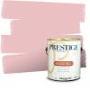 imagePRESTIGE Paints Exterior Paint and Primer In One 1Gallon Flat Comparable Match of Valspar Tulip PinkTulip Petal