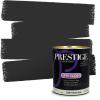 imagePRESTIGE Paints Exterior Paint and Primer In One 1Gallon Satin Comparable Match of Sherwin Williams Black MagicSW6990PCM