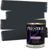imagePRESTIGE Paints Exterior Paint and Primer In One 1Gallon Satin Comparable Match of Sherwin Williams Black MagicSW6992PCM
