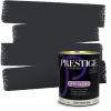 imagePRESTIGE Paints Exterior Paint and Primer In One 1Gallon Satin Comparable Match of Sherwin Williams Black MagicSW6993PCM