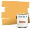 imagePRESTIGE Paints Exterior Paint and Primer In One 1Gallon SemiGloss Comparable Match of Valspar Brushed AlmondAfternoon Tea