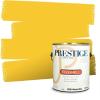 imagePRESTIGE Paints Exterior Paint and Primer In One 1Gallon SemiGloss Comparable Match of Valspar Brushed AlmondDijon