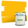 imagePRESTIGE Paints Exterior Paint and Primer In One 1Gallon SemiGloss Comparable Match of Valspar Brushed AlmondGold Abundance
