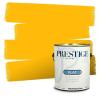 imagePRESTIGE Paints Exterior Paint and Primer In One 1Gallon SemiGloss Comparable Match of Valspar Brushed AlmondGold Abundance