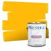 imagePRESTIGE Paints Exterior Paint and Primer In One 1Gallon SemiGloss Comparable Match of Valspar Brushed AlmondGold Abundance