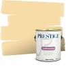 imagePRESTIGE Paints Exterior Paint and Primer In One 1Gallon SemiGloss Comparable Match of Valspar Brushed AlmondHomestead Resort Tea Room Yellow
