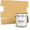 imagePRESTIGE Paints Exterior Paint and Primer In One 1Gallon SemiGloss Comparable Match of Valspar Brushed AlmondHubbell House golden Maize