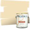 imagePRESTIGE Paints Exterior Paint and Primer In One 1Gallon SemiGloss Comparable Match of Valspar Brushed AlmondJekyll Clubhouse Yellow