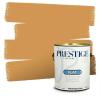 imagePRESTIGE Paints Exterior Paint and Primer In One 1Gallon SemiGloss Comparable Match of Valspar Brushed AlmondLa Fonda Ortiz Gold