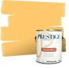 imagePRESTIGE Paints Exterior Paint and Primer In One 1Gallon SemiGloss Comparable Match of Valspar Brushed AlmondMaple Taffy