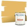 imagePRESTIGE Paints Exterior Paint and Primer In One 1Gallon SemiGloss Comparable Match of Valspar Brushed AlmondMark Twain House Yellow
