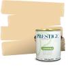 imagePRESTIGE Paints Exterior Paint and Primer In One 1Gallon SemiGloss Comparable Match of Valspar Brushed AlmondOatlands Yellow