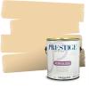 imagePRESTIGE Paints Exterior Paint and Primer In One 1Gallon SemiGloss Comparable Match of Valspar Brushed AlmondOatlands Yellow