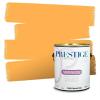 imagePRESTIGE Paints Exterior Paint and Primer In One 1Gallon SemiGloss Comparable Match of Valspar Brushed AlmondSpring Squash
