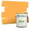 imagePRESTIGE Paints Exterior Paint and Primer In One 1Gallon SemiGloss Comparable Match of Valspar Brushed AlmondSpring Squash