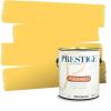 imagePRESTIGE Paints Exterior Paint and Primer In One 1Gallon SemiGloss Comparable Match of Valspar Brushed AlmondSummer Gold