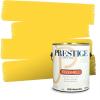 imagePRESTIGE Paints Exterior Paint and Primer In One 1Gallon SemiGloss Comparable Match of Valspar Brushed AlmondSunny Jonquil