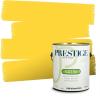 imagePRESTIGE Paints Exterior Paint and Primer In One 1Gallon SemiGloss Comparable Match of Valspar Brushed AlmondSunny Jonquil