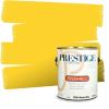 imagePRESTIGE Paints Exterior Paint and Primer In One 1Gallon SemiGloss Comparable Match of Valspar Brushed AlmondTangy