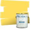 imagePRESTIGE Paints Exterior Paint and Primer In One 1Gallon SemiGloss Comparable Match of Valspar Brushed AlmondYellow Chimes