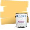 imagePRESTIGE Paints Exterior Paint and Primer In One 1Gallon SemiGloss Comparable Match of Valspar Brushed Almondgolden Butter