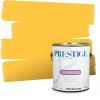 imagePRESTIGE Paints Exterior Paint and Primer In One 1Gallon SemiGloss Comparable Match of Valspar Brushed Almondgolden Spell