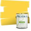 imagePRESTIGE Paints Exterior Paint and Primer In One 1Gallon SemiGloss Comparable Match of Valspar Brushed Almondgolden Yellow