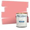 imagePRESTIGE Paints Interior House Paint and Primer In One 1Gallon Flat Comparable Match of Valspar Crme BruleeVS03Peach Burst