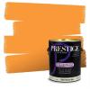 imagePRESTIGE Paints Interior House Paint and Primer In One 1Gallon Flat Comparable Match of Valspar Crme BruleeVS102Buttercup Squash
