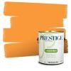 imagePRESTIGE Paints Interior House Paint and Primer In One 1Gallon Flat Comparable Match of Valspar Crme BruleeVS102Buttercup Squash