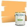 imagePRESTIGE Paints Interior House Paint and Primer In One 1Gallon Flat Comparable Match of Valspar Crme BruleeVS104Orange Toffee