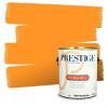 imagePRESTIGE Paints Interior House Paint and Primer In One 1Gallon Flat Comparable Match of Valspar Crme BruleeVS109Orange Fruit