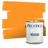 imagePRESTIGE Paints Interior House Paint and Primer In One 1Gallon Flat Comparable Match of Valspar Crme BruleeVS109Orange Fruit