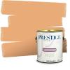 imagePRESTIGE Paints Interior House Paint and Primer In One 1Gallon Flat Comparable Match of Valspar Crme BruleeVS117Tomato Bisque