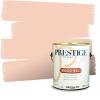 imagePRESTIGE Paints Interior House Paint and Primer In One 1Gallon Flat Comparable Match of Valspar Crme BruleeVS24Coral Peach
