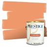 imagePRESTIGE Paints Interior House Paint and Primer In One 1Gallon Flat Comparable Match of Valspar Crme BruleeVS44Orange Pecan