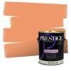 imagePRESTIGE Paints Interior House Paint and Primer In One 1Gallon Flat Comparable Match of Valspar Crme BruleeVS44Orange Pecan