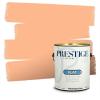 imagePRESTIGE Paints Interior House Paint and Primer In One 1Gallon Flat Comparable Match of Valspar Crme BruleeVS46Sassy Peach