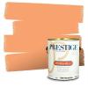 imagePRESTIGE Paints Interior House Paint and Primer In One 1Gallon Flat Comparable Match of Valspar Crme BruleeVS51Orange Nut