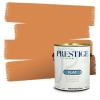 imagePRESTIGE Paints Interior House Paint and Primer In One 1Gallon Flat Comparable Match of Valspar Crme BruleeVS60Coffee Whip