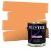 imagePRESTIGE Paints Interior House Paint and Primer In One 1Gallon Flat Comparable Match of Valspar Crme BruleeVS67Brushed Orange