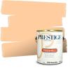 imagePRESTIGE Paints Interior House Paint and Primer In One 1Gallon Flat Comparable Match of Valspar Crme BruleeVS69Orange Mousse