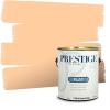imagePRESTIGE Paints Interior House Paint and Primer In One 1Gallon Flat Comparable Match of Valspar Crme BruleeVS69Orange Mousse