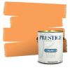 imagePRESTIGE Paints Interior House Paint and Primer In One 1Gallon Flat Comparable Match of Valspar Crme BruleeVS73Pumpkin Burst