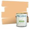 imagePRESTIGE Paints Interior House Paint and Primer In One 1Gallon Flat Comparable Match of Valspar Crme BruleeVS87Almond Butter