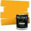 imagePRESTIGE Paints Interior Paint and Primer In One 1Gallon Flat Comparable Match of Sherwin Williams Confident YellowGusto Gold